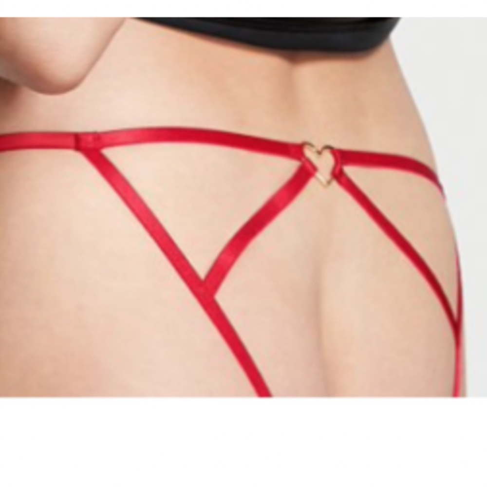 VICTORIA'S SECRET Dream Angels Sweetheart Lace Ouvert Bikini Panty - Picture 2 of 3